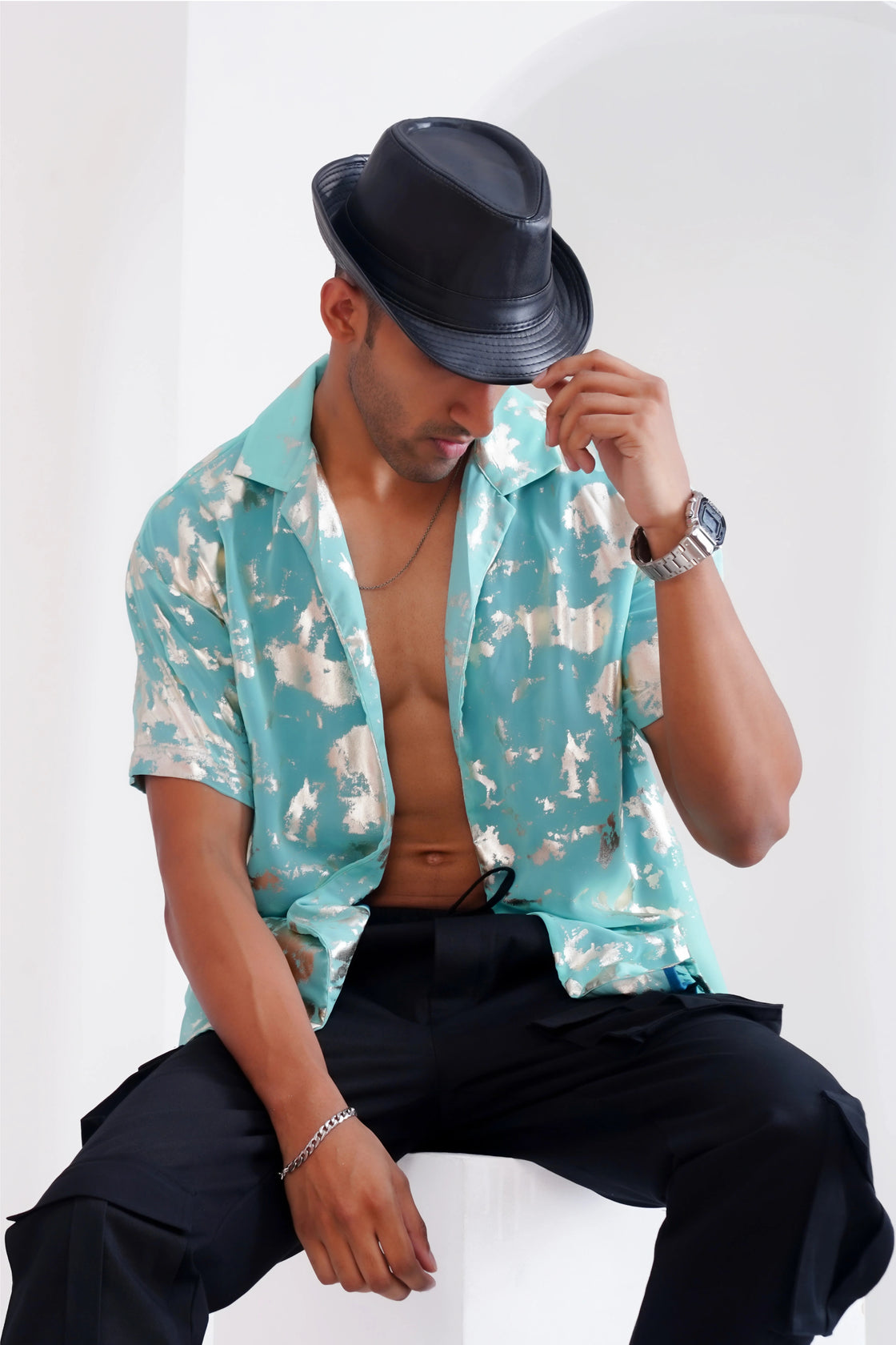 The radiant shirt - Turquoise Blue