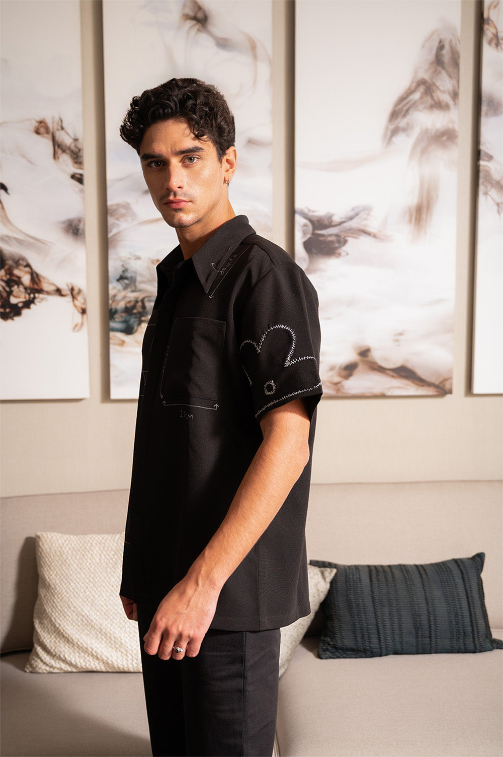 The Geometry Shirt - Black