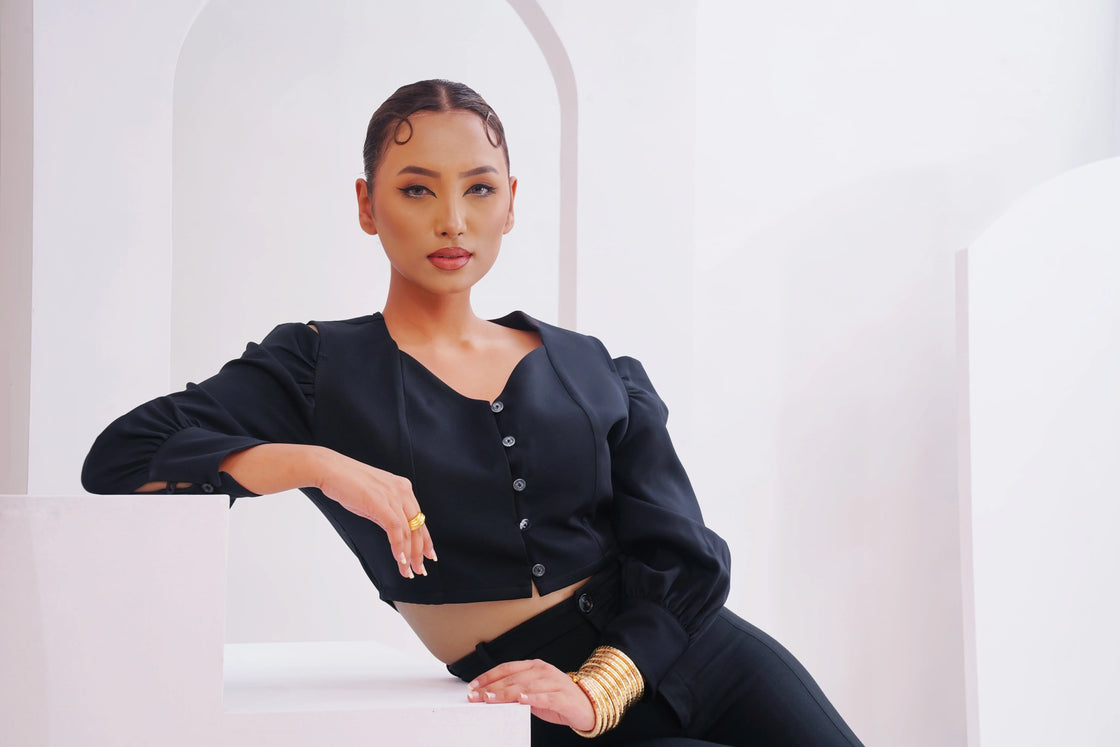 The regal top - Black