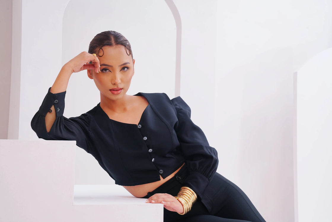 The regal top - Black