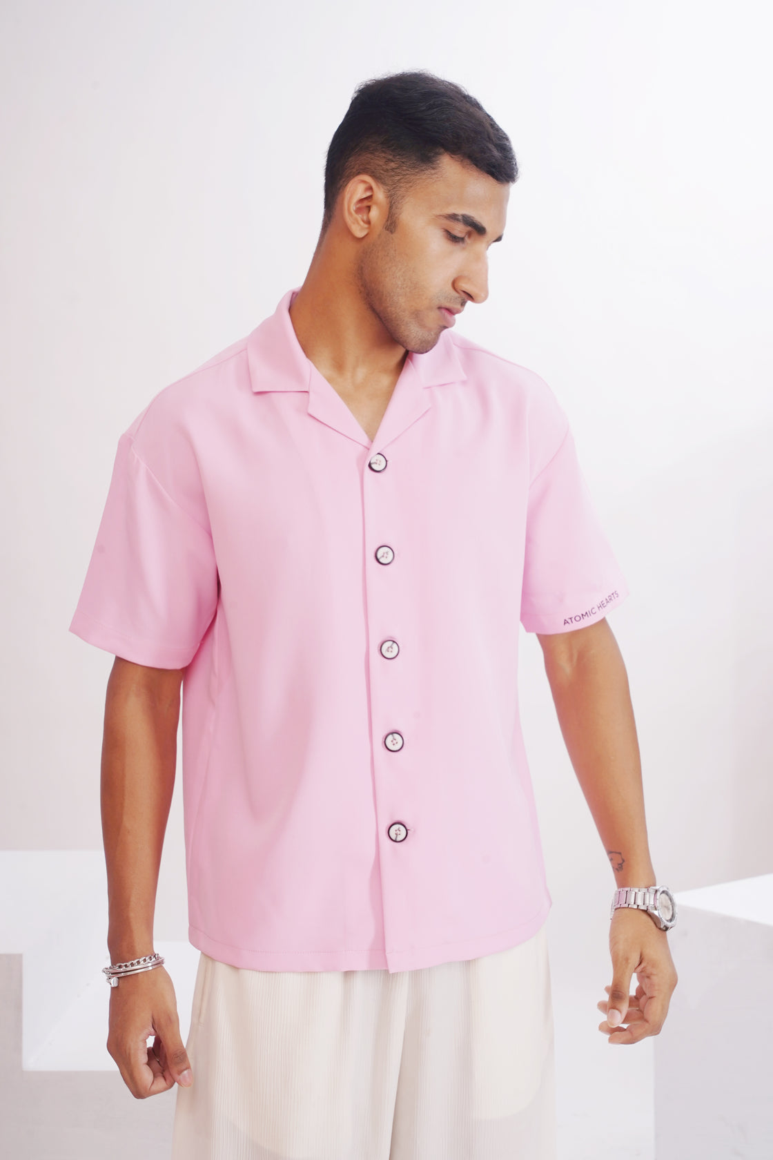 The horizon shirt - Baby Pink