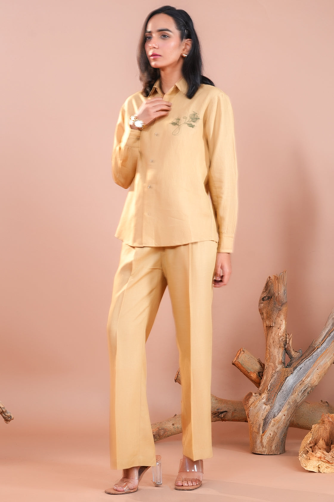 The Mustard Linen Shirt