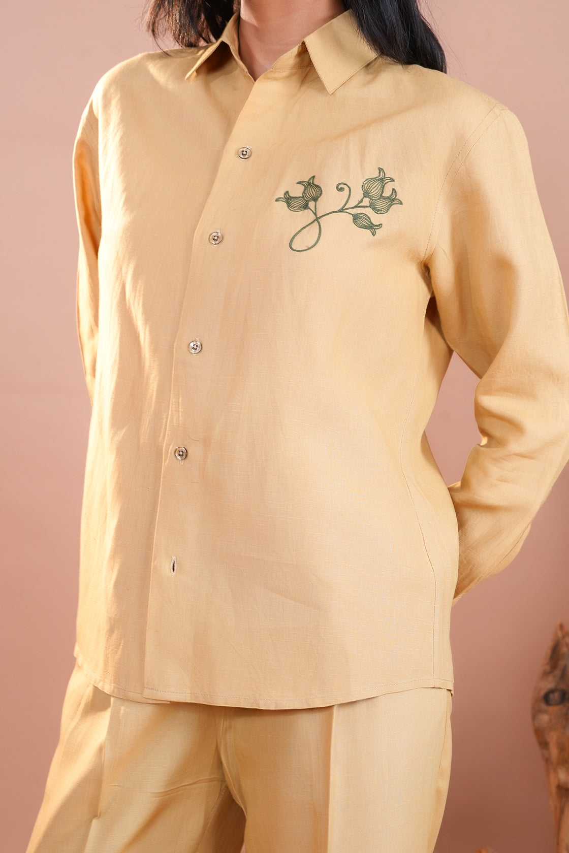 The Mustard Linen Shirt