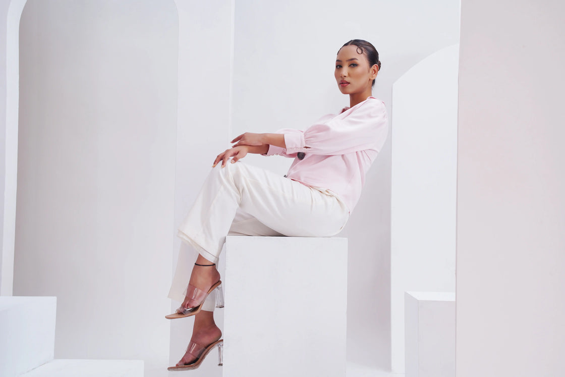 The chic canvas top - Pink