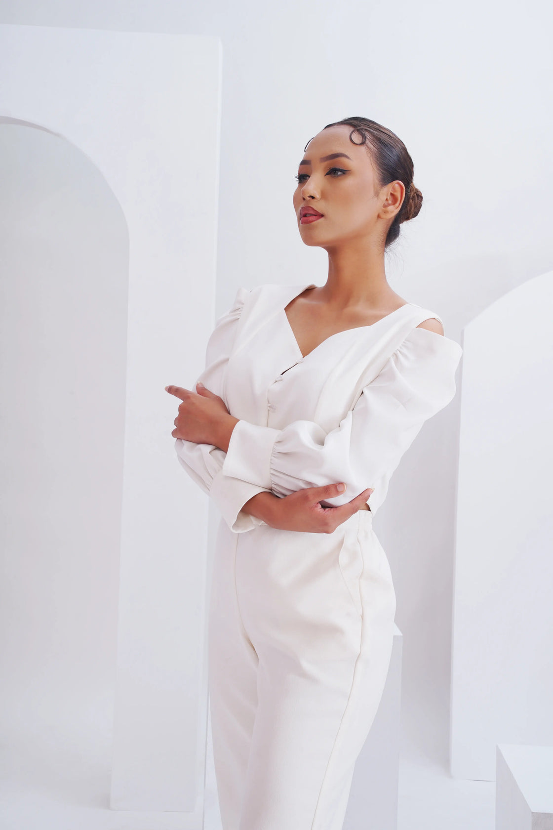 The regal top - White